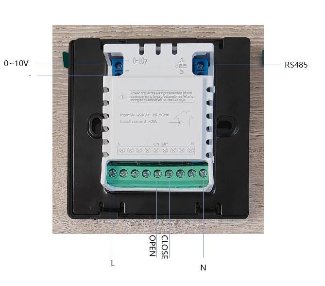 8929 RS485 modbus WIFI DC brushless Smart Thermostat with TUYA, Alexa & Google Assistant - 2 pipe 1ch Heating or cooling