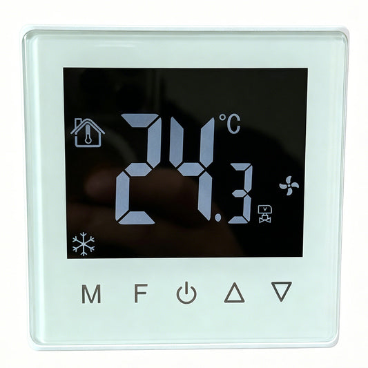8918 Wired Fan Coil Thermostat with Alexa & Google Assistant - 2 pipe 1ch Heating or cooling single stage