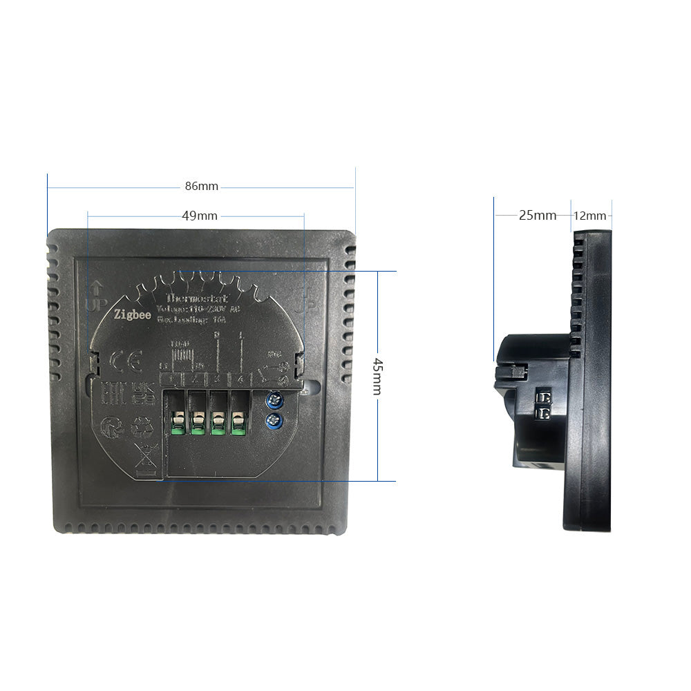 Wired home boiler smart thermostat w/ WIFI app control, TUYA, Alexa, Google voice control
