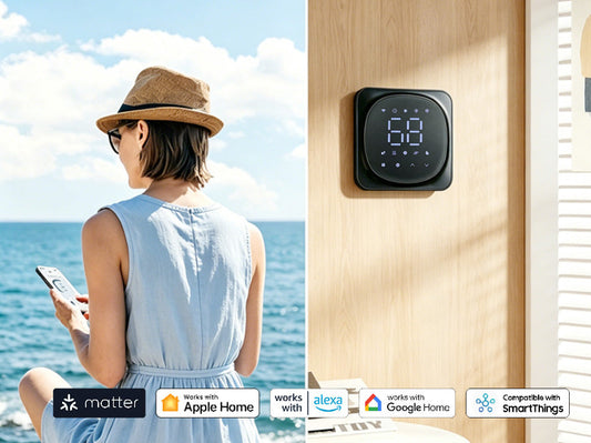 Elevate Smart Home Comfort with Our 24V Matter Smart WiFi HVAC Thermostat