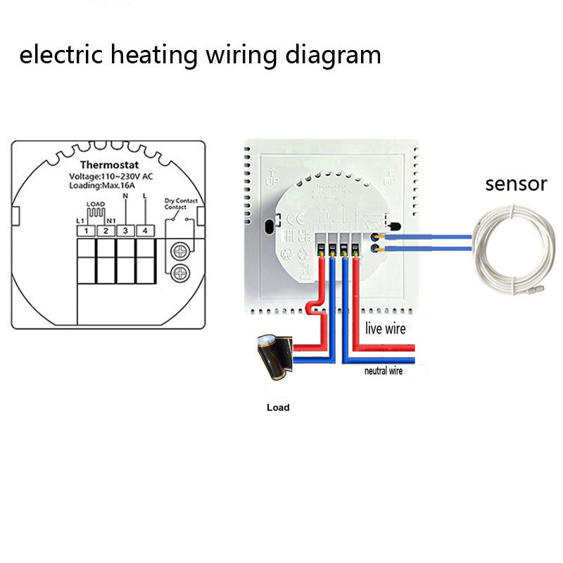 EU smart underfloor heating Zigbee Thermostat compatible with Alexa, Yandex alice, google home, Tuya, smartlife