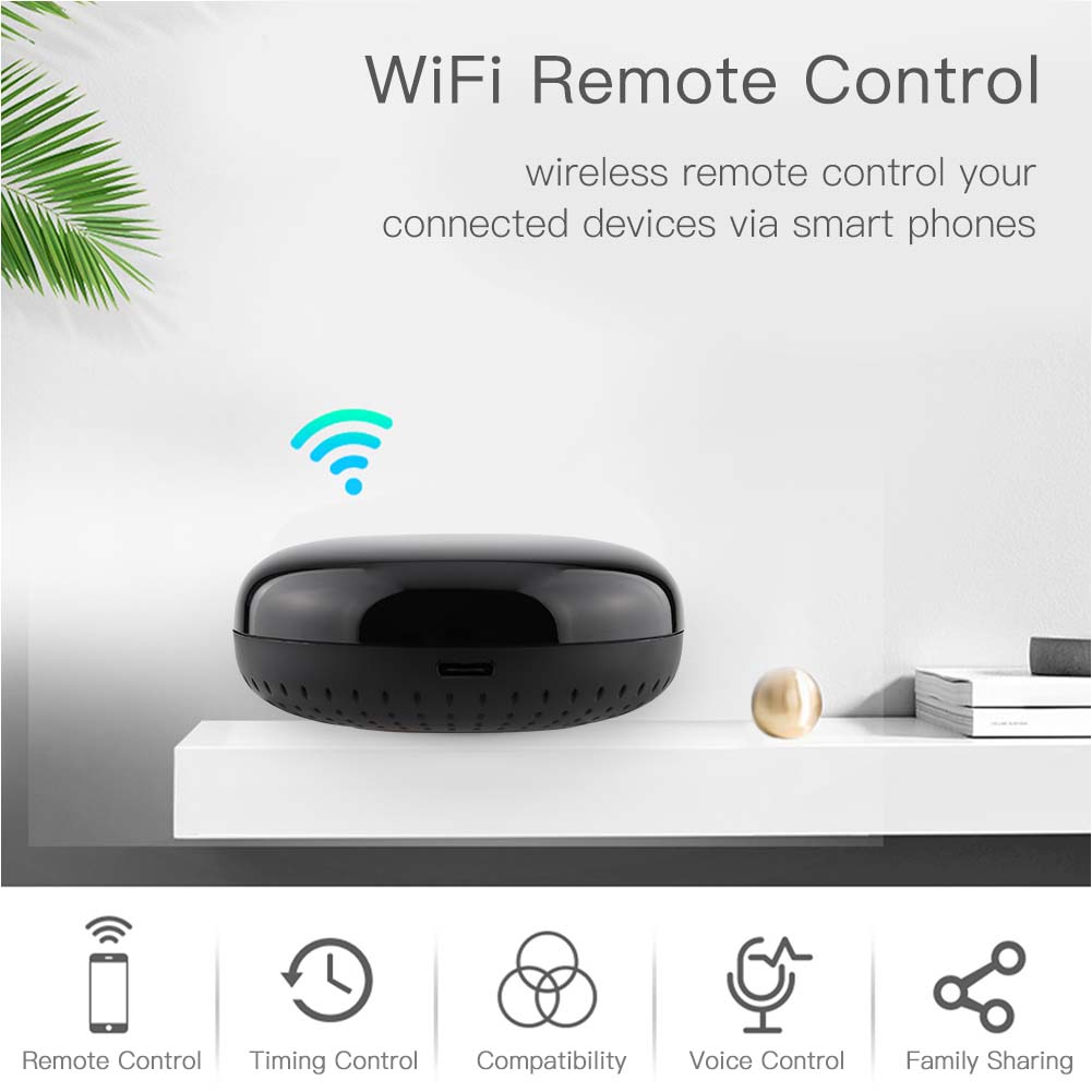 XFG06-Tuya WiFi Smart Home Universal IR Remote Controller for aircon, TV, Fan, Supports Alexa Voice Control