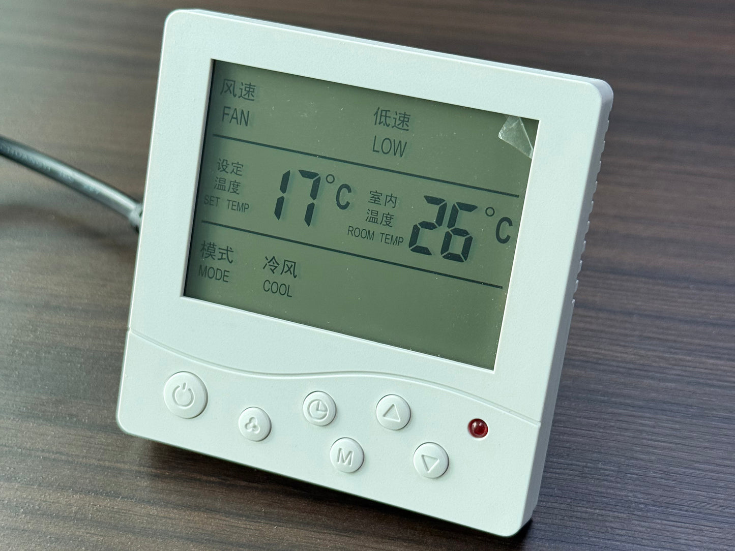 801 Fresh Air Ventilation Controller, 3-Speed Fan Control, HVAC Digital Control Panel with Filter Timer & Damper Control