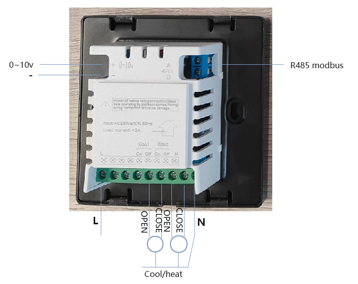8929-RS485 modbus WIFI cooling heating DC brushless Smart Thermostat with TUYA, Alexa & Google Assistant - 4 pipe 2ch Heating, cooling, ventilation 3-in-1