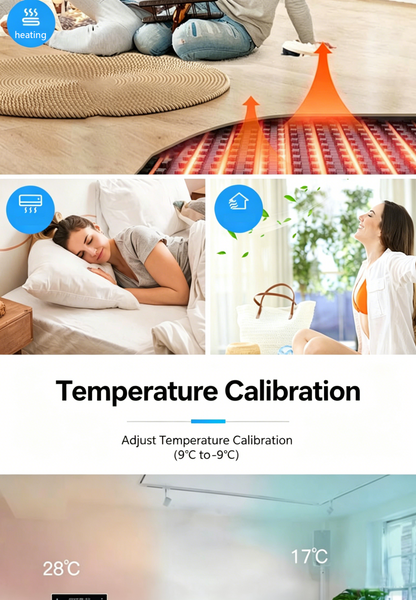 8969 4-inch TFT color screen fan coil mart thermostat for Aircon w/ WIFI APP control