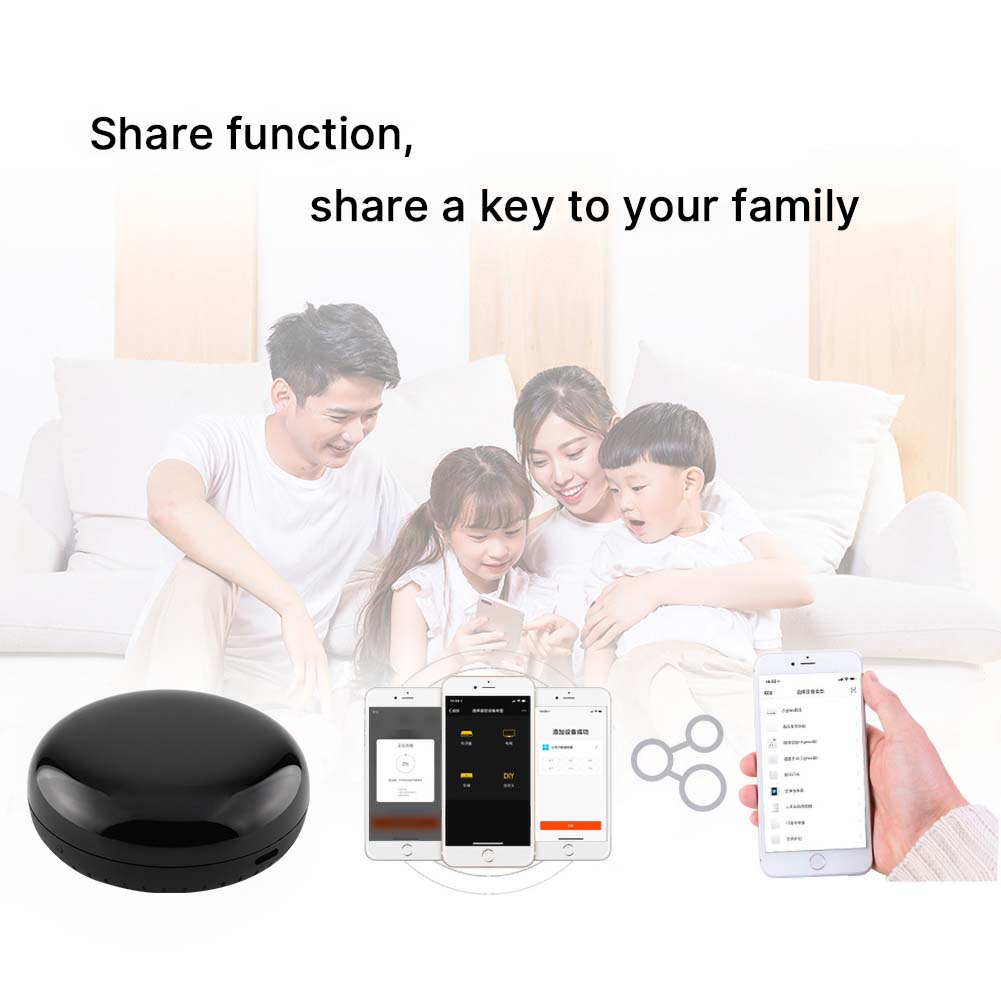 XFG06-Tuya WiFi Smart Home Universal IR Remote Controller for aircon, TV, Fan, Supports Alexa Voice Control