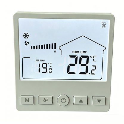 705-4pipe Cooling heating Zigbee Smart Fan Coil Unit Smart Thermostat with TUYA, Alexa, google nest voice control