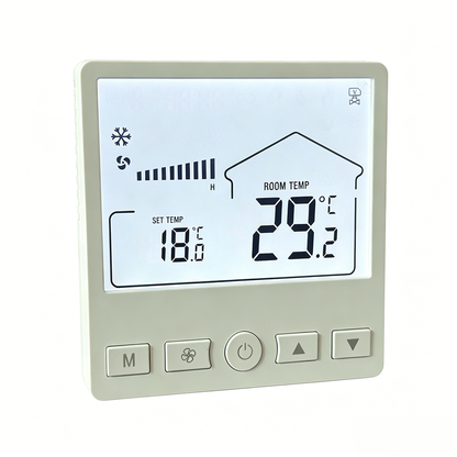 705-4pipe Cooling heating Zigbee Smart Fan Coil Unit Smart Thermostat with TUYA, Alexa, google nest voice control