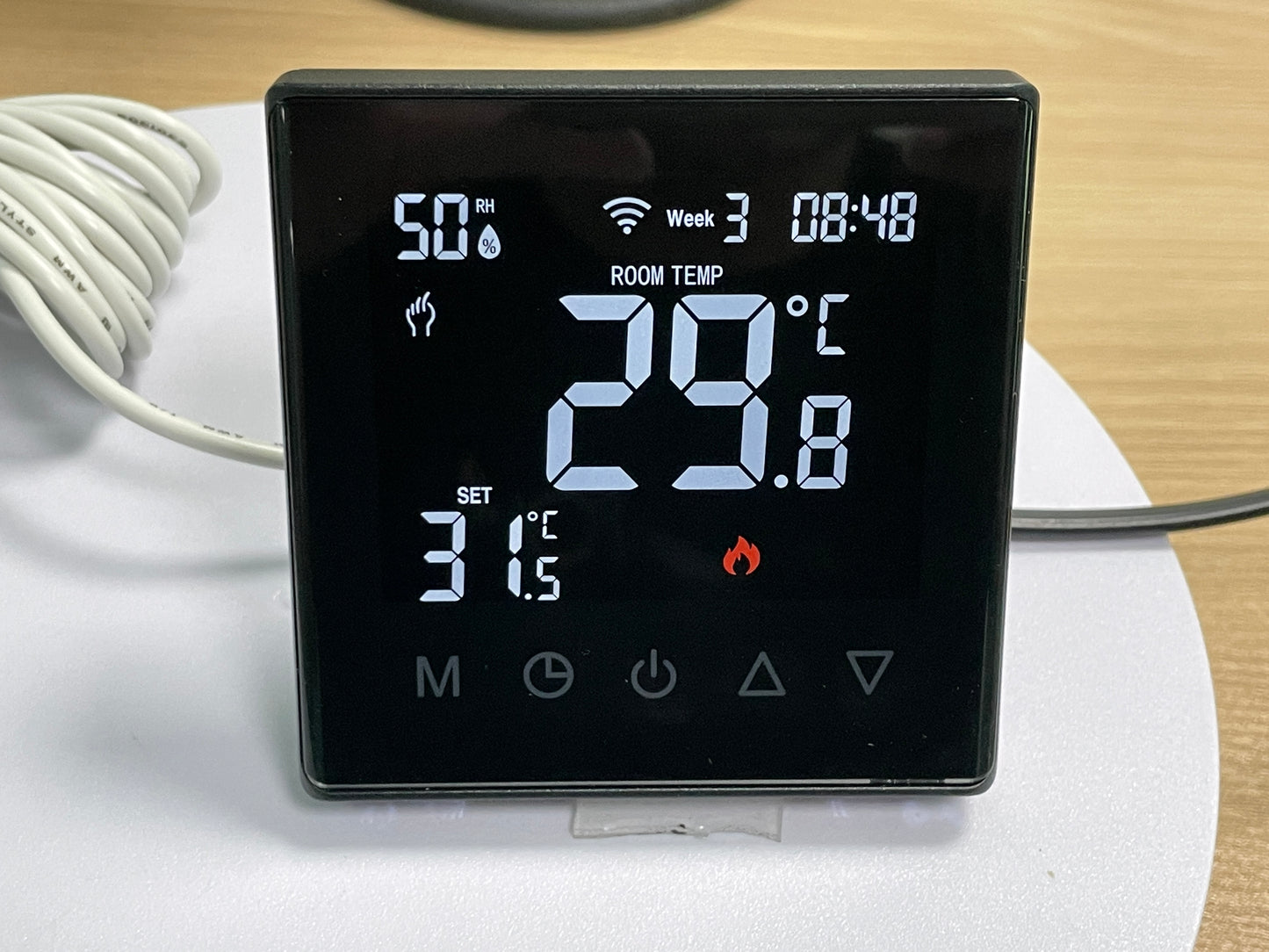 8930 EU Smart Thermostat for Electric Heating Water Heating Wall-Hung Boiler Intelligent Temperature Control for energy saving