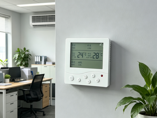 801 Fresh Air Ventilation Controller, 3-Speed Fan Control, HVAC Digital Control Panel with Filter Timer & Damper Control