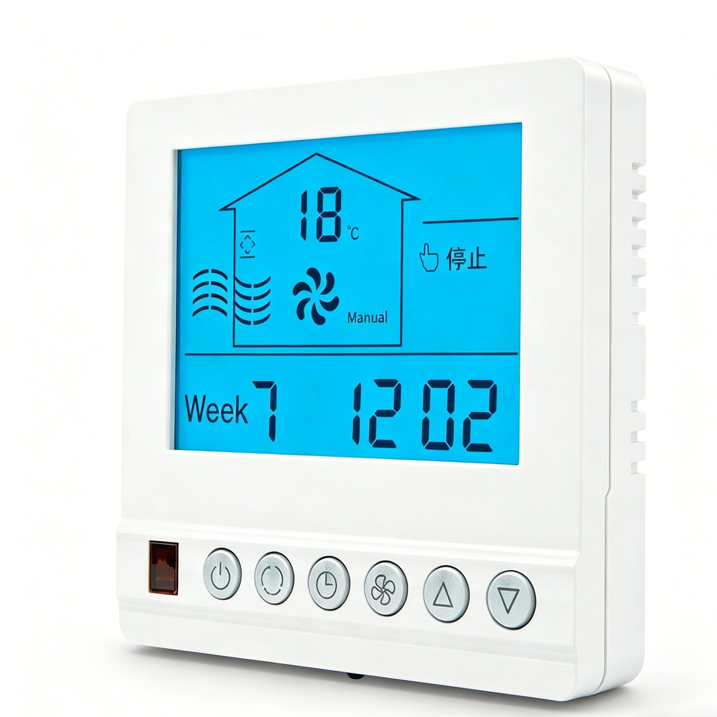 807 LCD 3-speed / 2-speed Fan Speed Control Panel for Ventilation & Fresh Air System Controller
