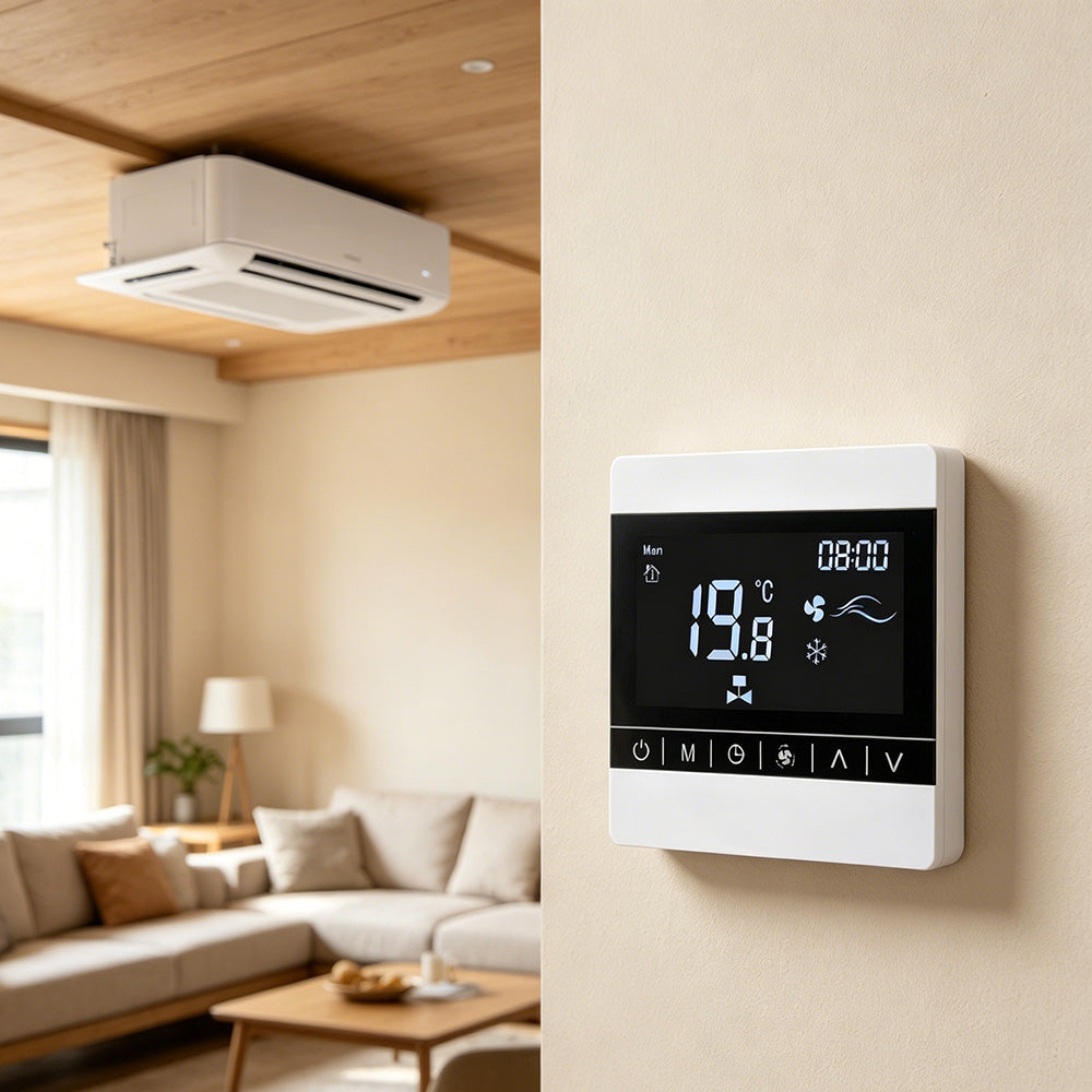 8905-2 pipes 1ch heating or cooling Smart thermostat w/ WIFI, TUYA, alexa, google assistant, Yandex Alice ready