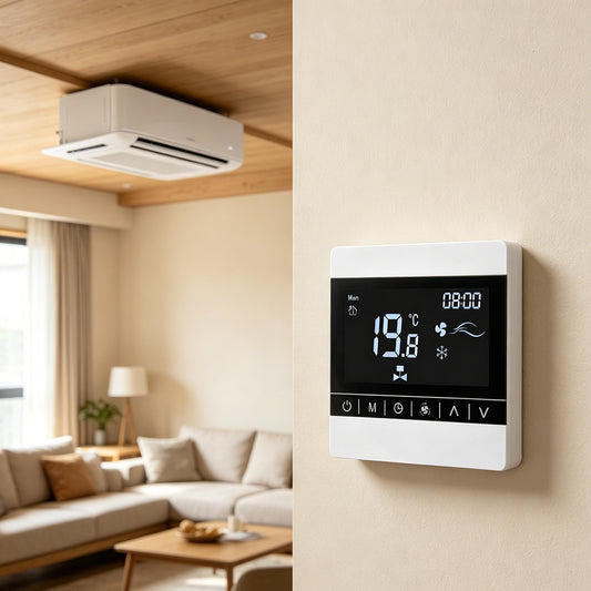8905-2 pipes 1ch heating or cooling Smart thermostat w/ WIFI, TUYA, alexa, google assistant, Yandex Alice ready