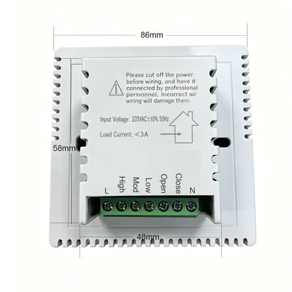 8905 Hydronic and Electric floor heating Smart thermostat w/ WIFI, TUYA, alexa, google assistant
