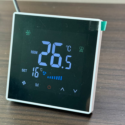 8929 Kabelgebundenes Kühl-/Heizthermostat mit Alexa & Google Assistant - 4-Leiter 2-Kanal Heizen, Kühlen, Lüften 3-in-1