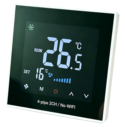 8929 Kabelgebundenes Kühl-/Heizthermostat mit Alexa & Google Assistant - 4-Leiter 2-Kanal Heizen, Kühlen, Lüften 3-in-1