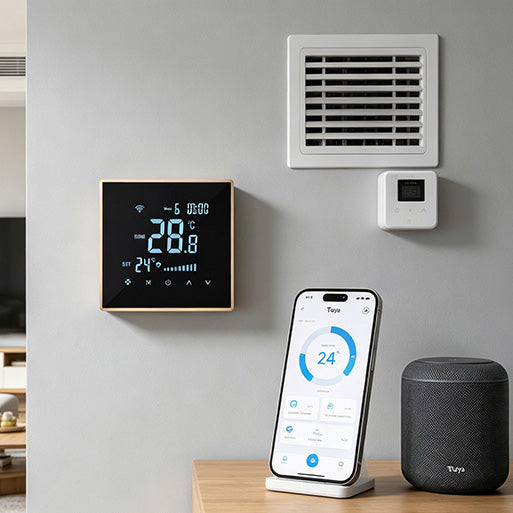 8929 WIFI 2 pipe 1ch Smart Thermostat with Alexa & Google Assistant - Heating or cooling one stage