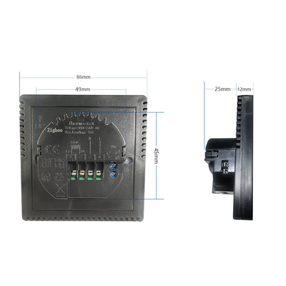 Wired home boiler smart thermostat w/ WIFI app control, TUYA, Alexa, Google voice control