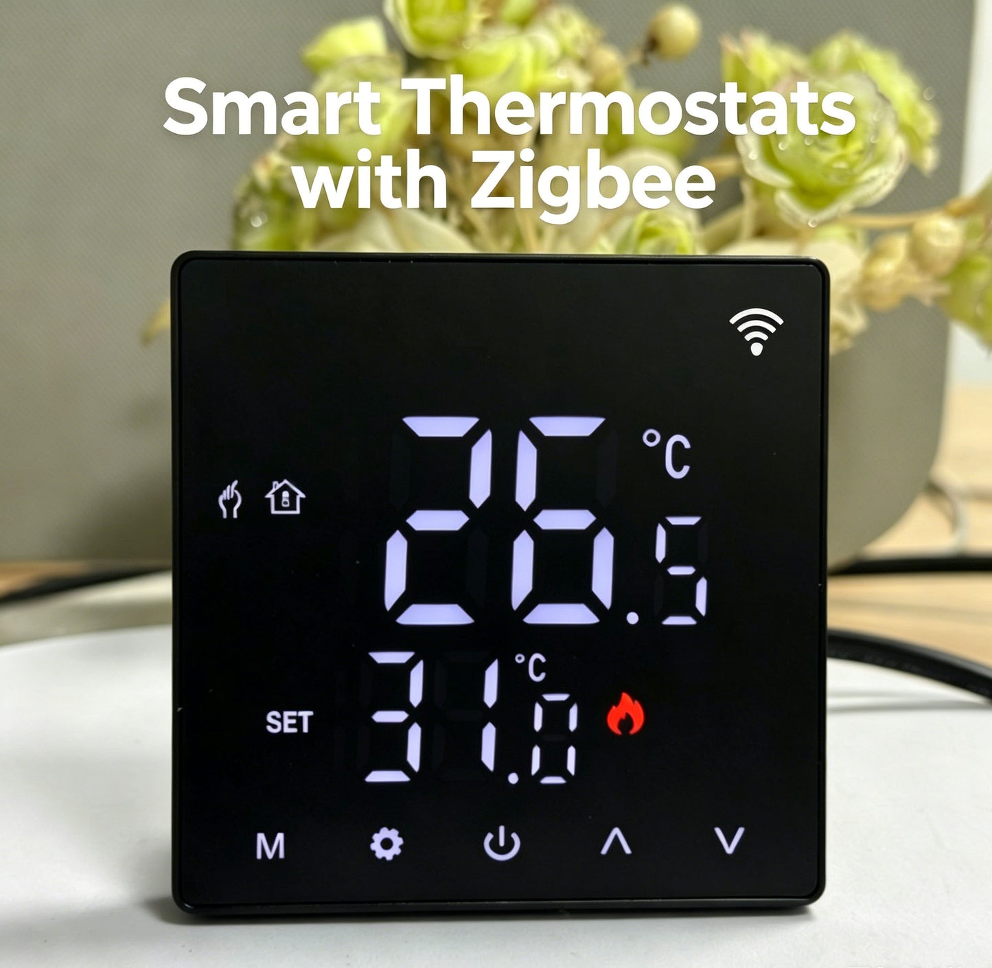 EU smart underfloor heating Zigbee Thermostat compatible with Alexa, Yandex alice, google home, Tuya, smartlife