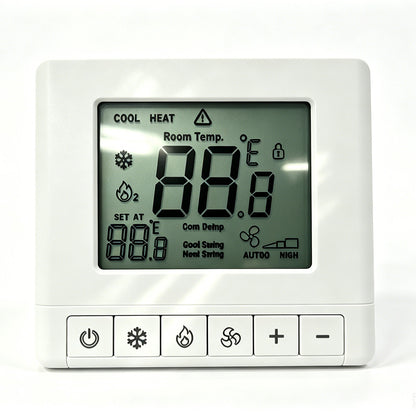 RF433 Smart Thermostat for Home heating– Programmable Heating Cooling Remote Control Temperature Controller for North American HVAC Systems (no WIFI)