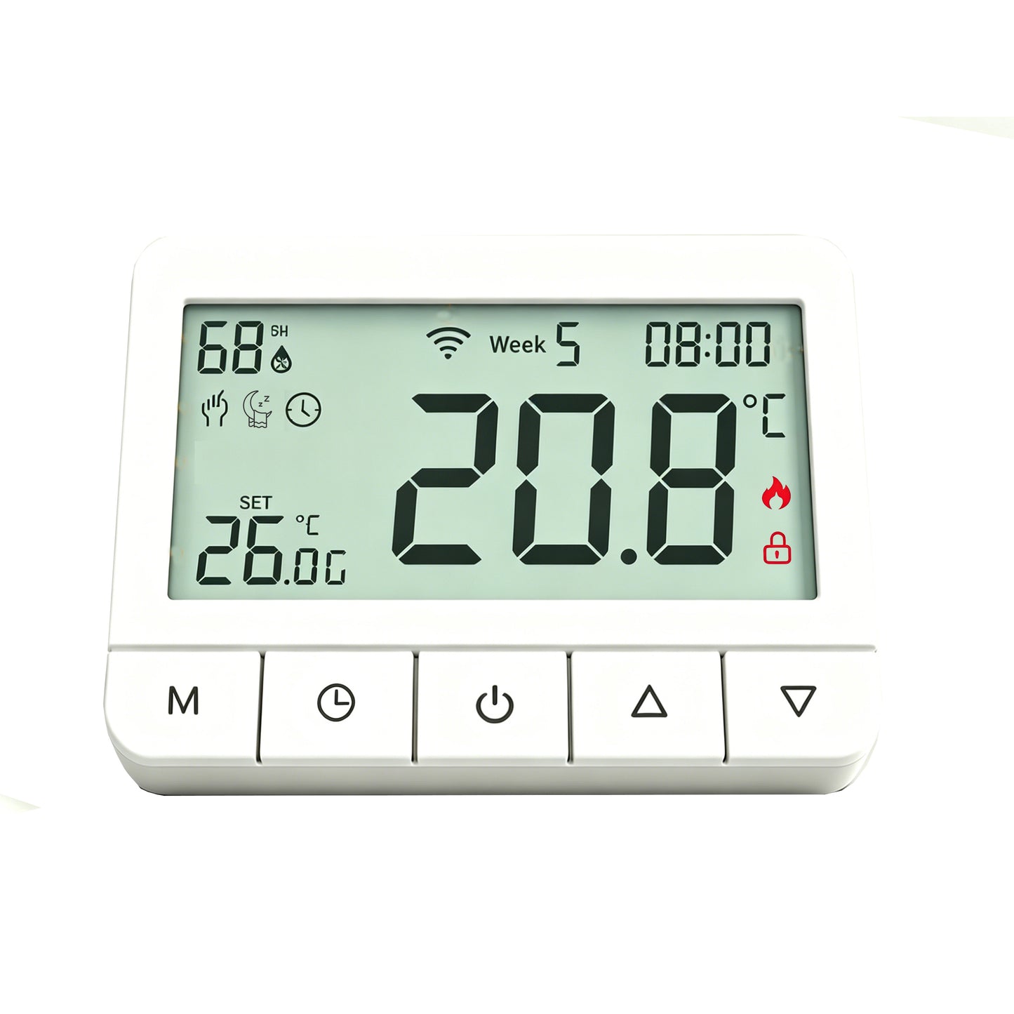 Wireless home boiler / Air Source Heat Pump Smart Thermostat supports WIFI app control